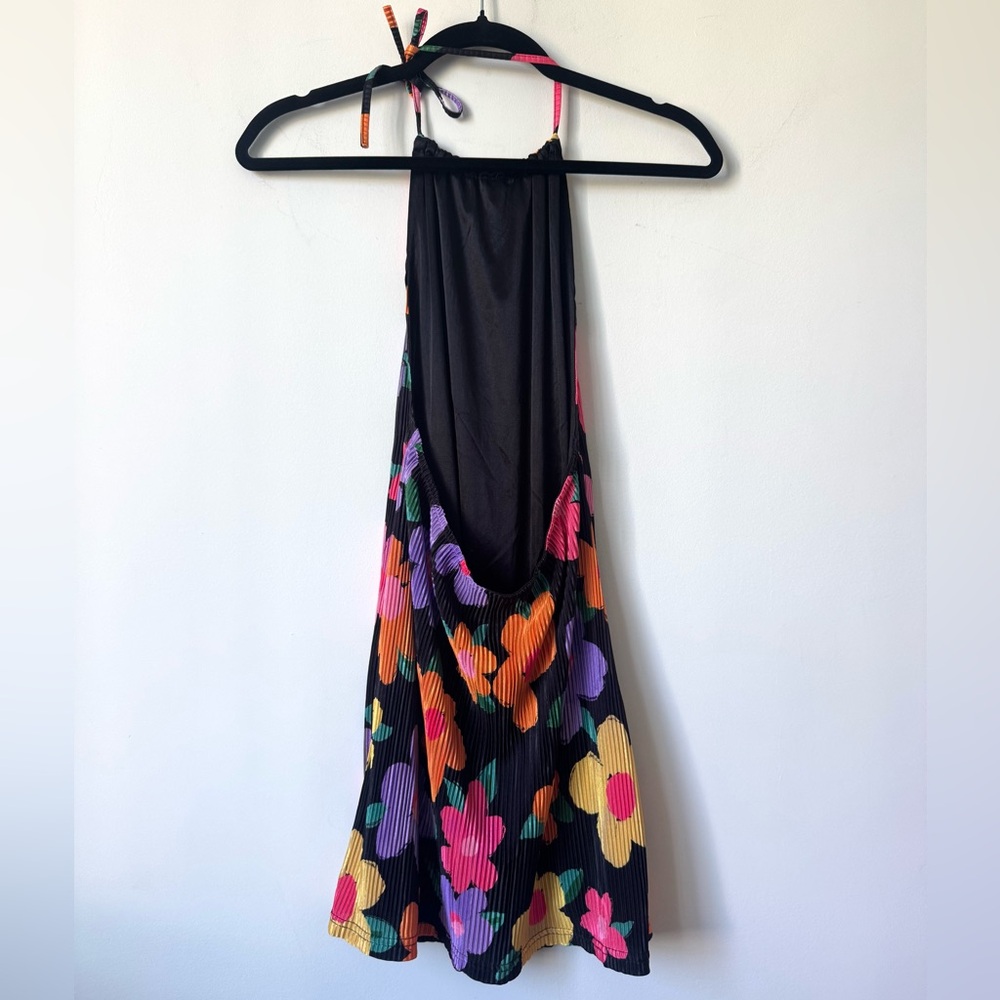 Peppermayo Love From Europe Halter Dress in Noir Bloom - Size 4 - Picture 13 of 14